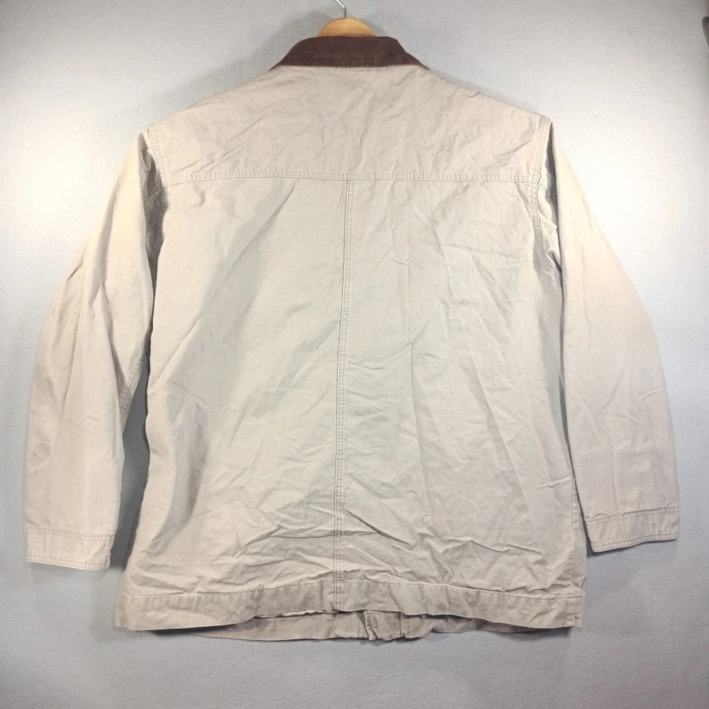 Cabela's Mens Barn Chore Canvas Jacket XXL TALL, Lined, Corduroy Collar